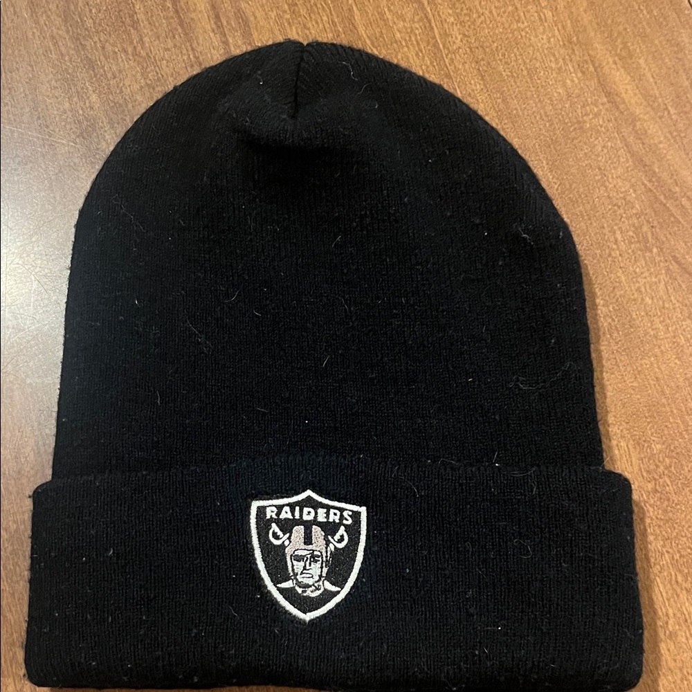 Black Raiders Logo Beanie